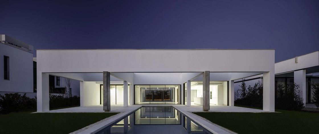 Modern aluminum window installation in luxury home