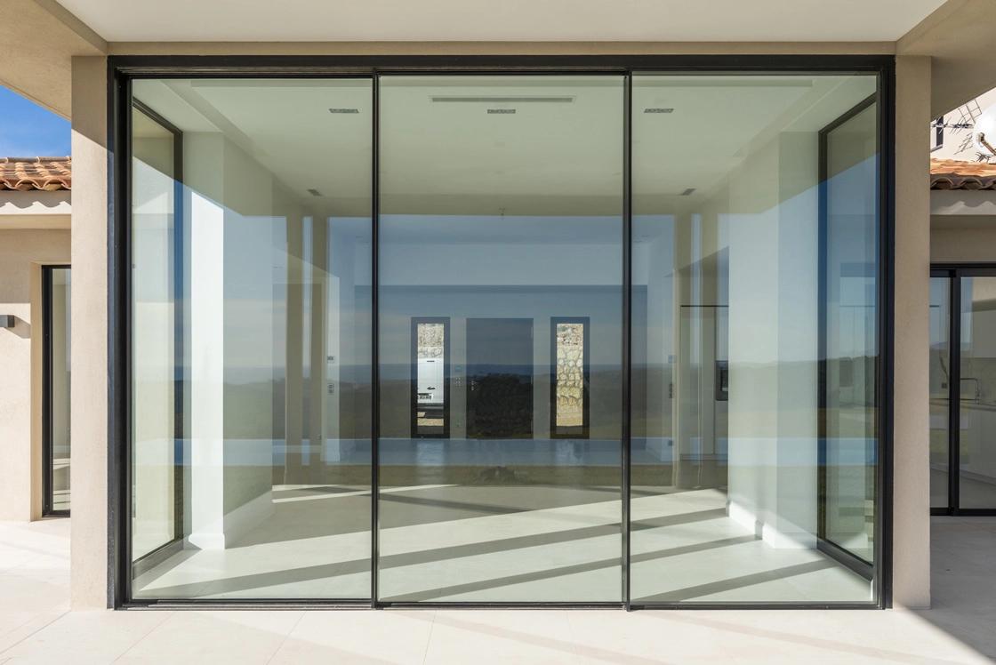 Grand entrance door with architectural glass