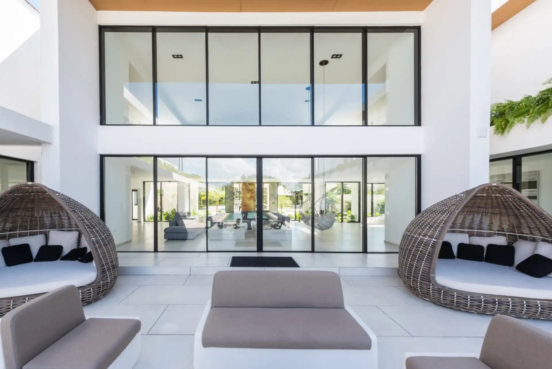 Luxury floor-to-ceiling windows with panoramic views