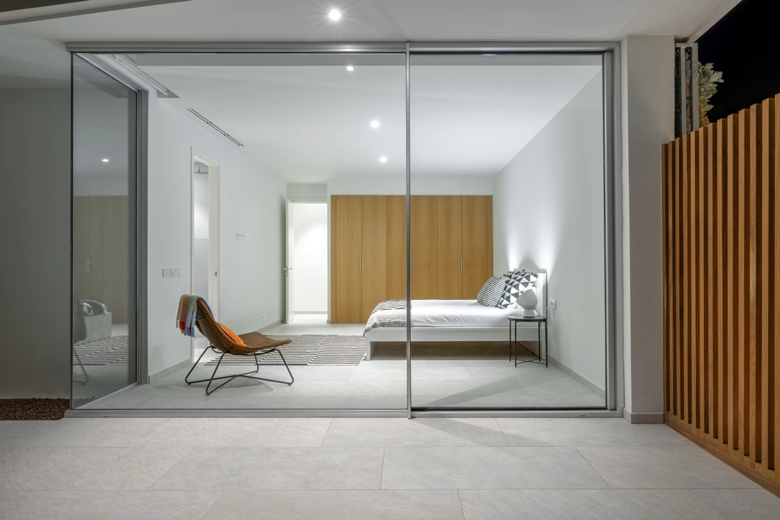 Luxury patio door connecting indoor outdoor spaces